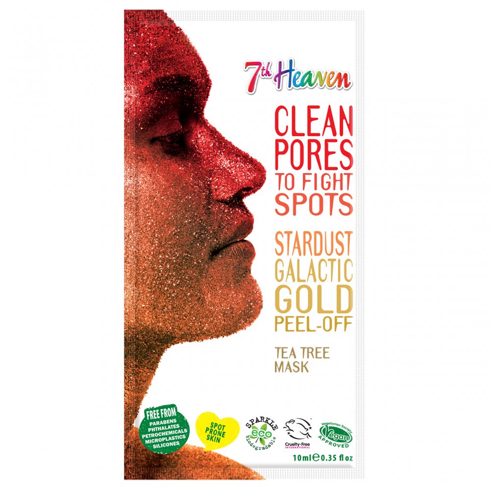7th Heaven StarDust Galactic Gold Peel-Off Tea Tree Mask Main image