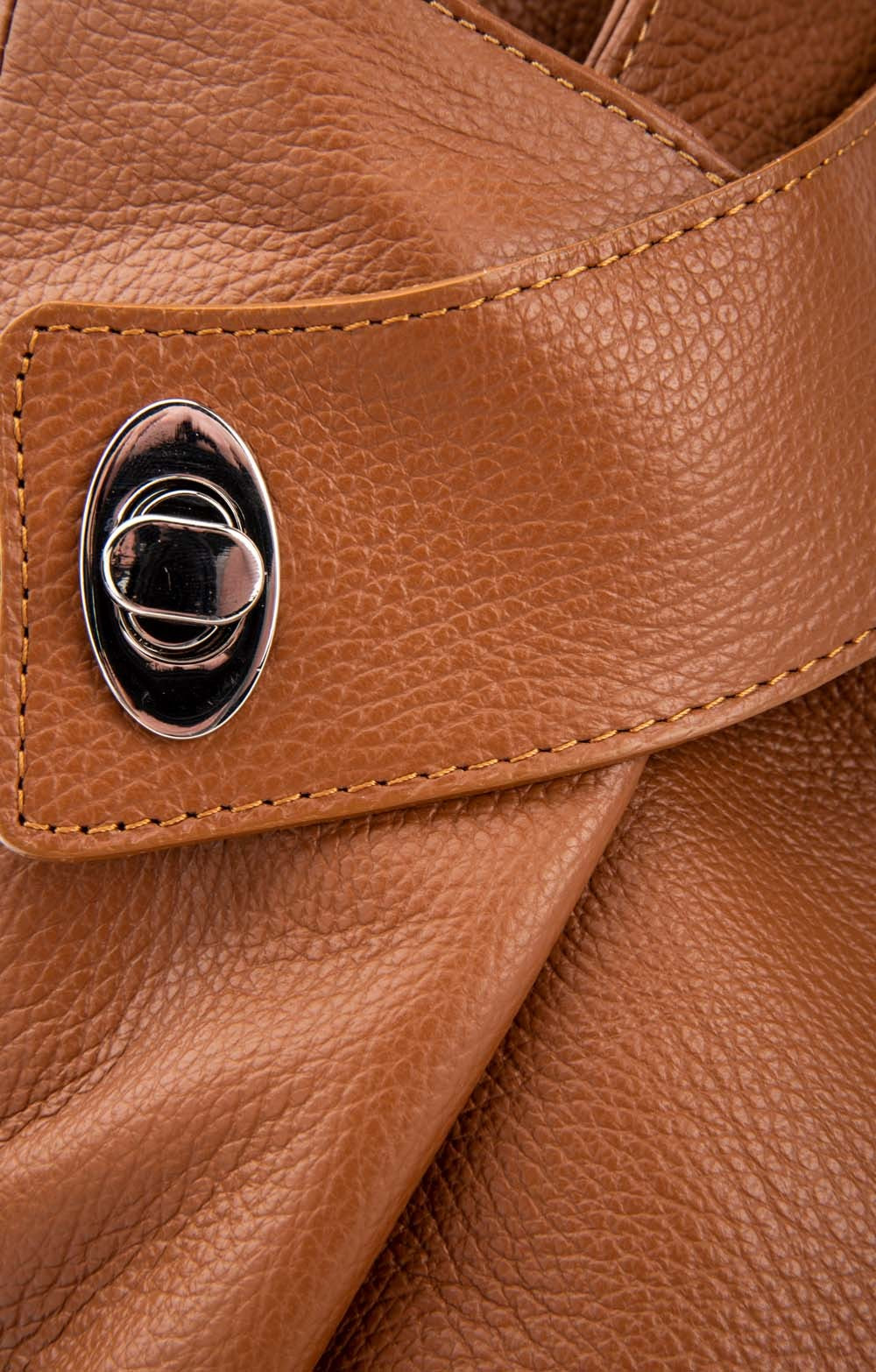 Italian Designer Soft Leather Folding Backpack -Multiuso - Tan Secondary image