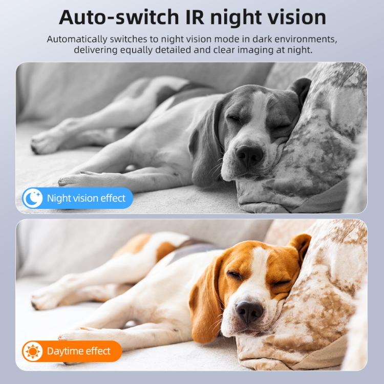 Mini Wireless Battery-Powered Camera(White)