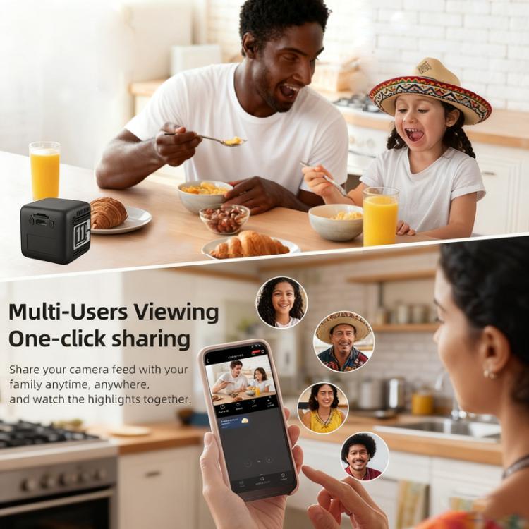 Mini Wireless Battery-Powered Camera(White)