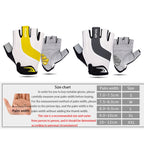 GIYO S-14 Bicycle Half Finger Gloves GEL Shock Absorbing Palm Pad Gloves, Size: XXL(Blue)