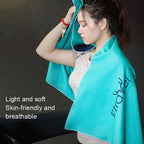 Etravel Sports Quick-drying Towel Double-sided Fleece Bath Towel, Color: Large Navy+Bath Towel