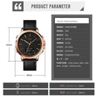 SKMEI 1652 Dual Movement Sports Leather Alloy Male Watch, Color: Silver Shell White Machine