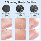 JD-510 Rechargeable Electric Foot Callus Remover with Vacuum Cleaner White