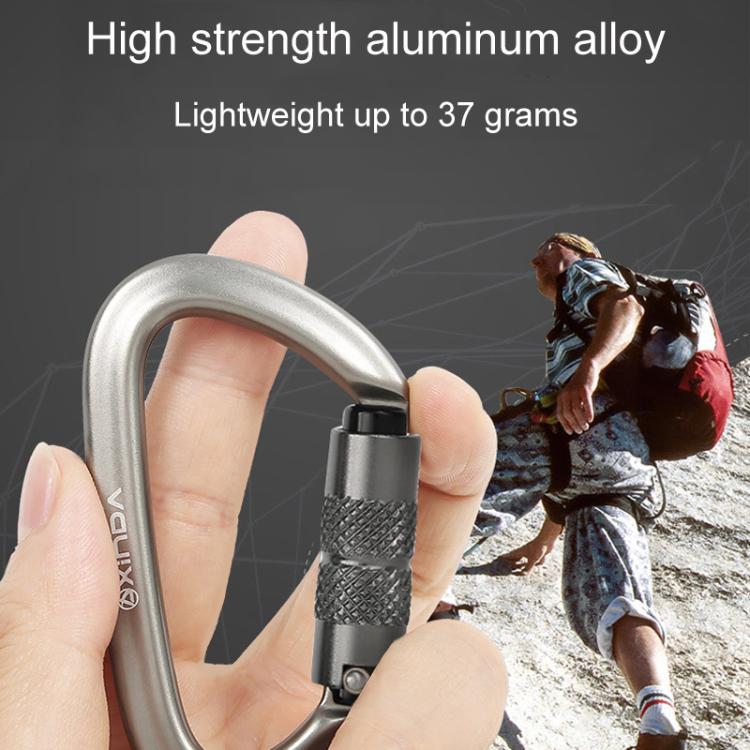 XINDA XD-A9561 Outdoor Mountain Climbing Equipment Anti-Loss Telescopic Buckle Elastic Rope, Style: 2 Automatic Locks