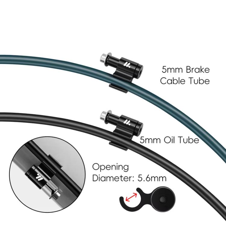 WEST BIKING 5pcs /Bag Mountain Bike Hose Guide Plate Frame Cable Conversion Mounting Bracket(Black)