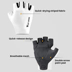 WEST BIKING Cushioned Breathable Non-slip Cycling Training Gloves, Size: L(Red)