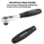 ENLEE 10pcs Bike Ratchet Wrench Repair Kit Multi-Functional Tire Repair Emergency Tool Set(Black)