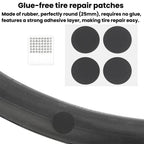 ENLEE 10pcs Bike Ratchet Wrench Repair Kit Multi-Functional Tire Repair Emergency Tool Set(Black)