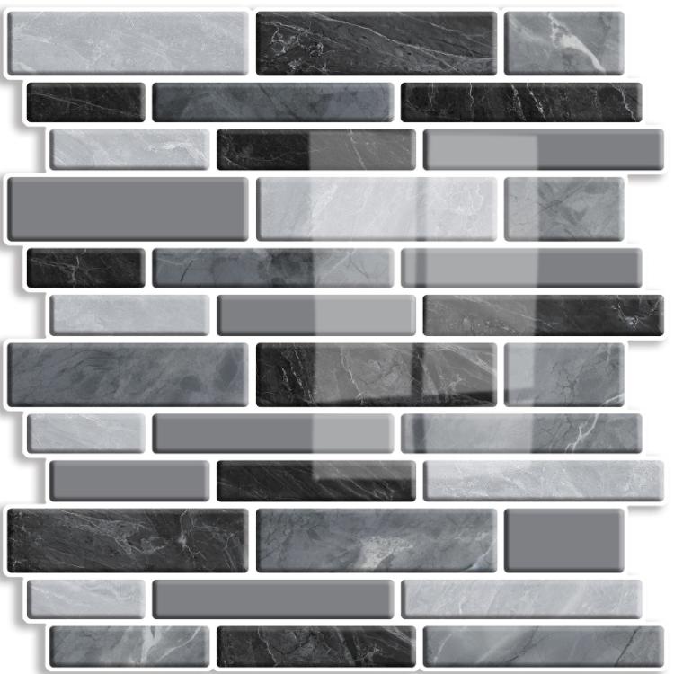 30cm x 30cm 3D Wall Sticker Waterproof Self Adhesive Foam Tile for Kitchen Backsplash and Bathroom Decor D1001