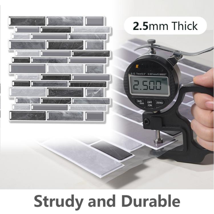 30cm x 30cm 3D Wall Sticker Waterproof Self Adhesive Foam Tile for Kitchen Backsplash and Bathroom Decor D1001