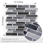 30cm x 30cm 3D Wall Sticker Waterproof Self Adhesive Foam Tile for Kitchen Backsplash and Bathroom Decor D1001
