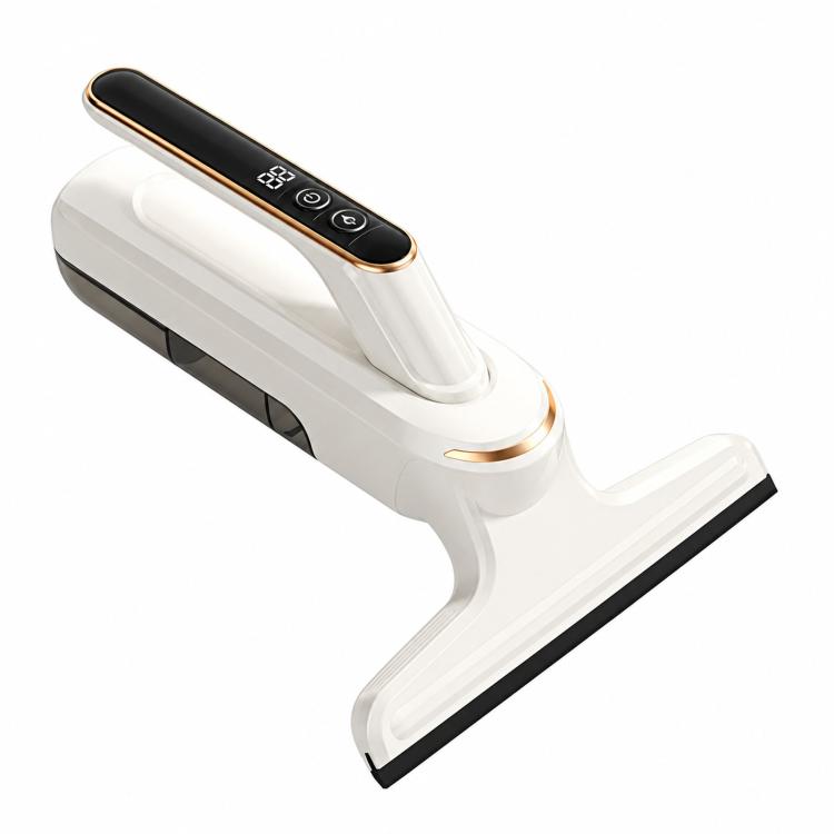 Cordless Electric Window Cleaner With Spray Function, Rechargeable Glass Squeegee Vacuum(White Gold)