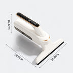 Cordless Electric Window Cleaner With Spray Function, Rechargeable Glass Squeegee Vacuum(White Gold)