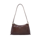 Italian Designer Tamponato Leather Crossbody Small Brown