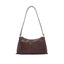Italian Designer Tamponato Leather Crossbody Small Brown