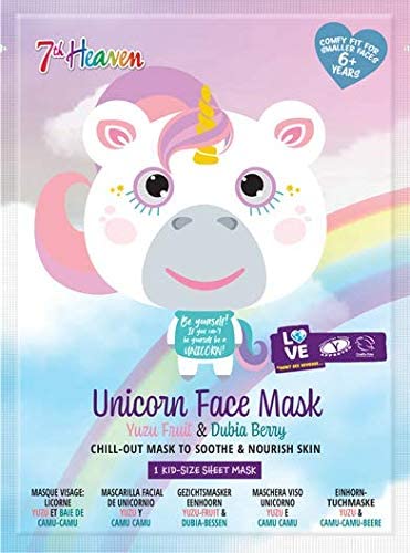 7th Heaven Face Food Unicorn Face Mask with Yuzu Fruit & Dubia Berry - Chill Out Mask to Soothe & Nourish Skin Main image