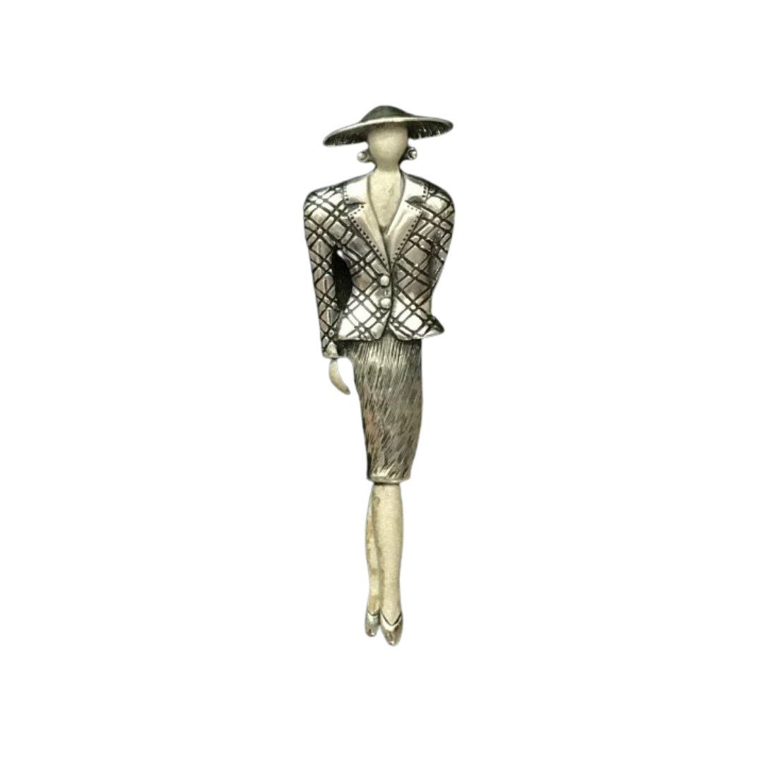 Timeless Classics Art Deco Lady Brooch Main image