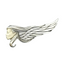 Timeless Classics Winged Face Brooch