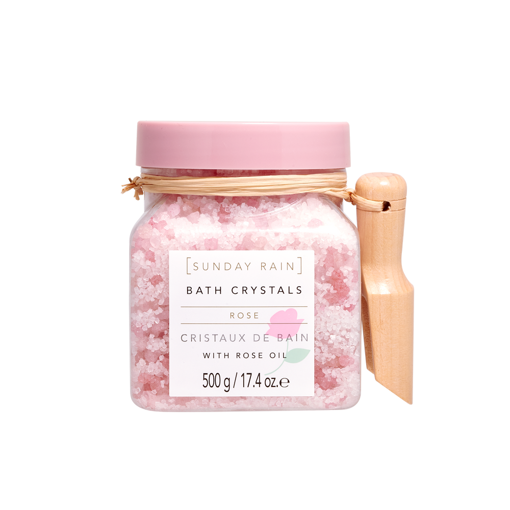 Sunday Rain Bath Crystals Rose, 500g