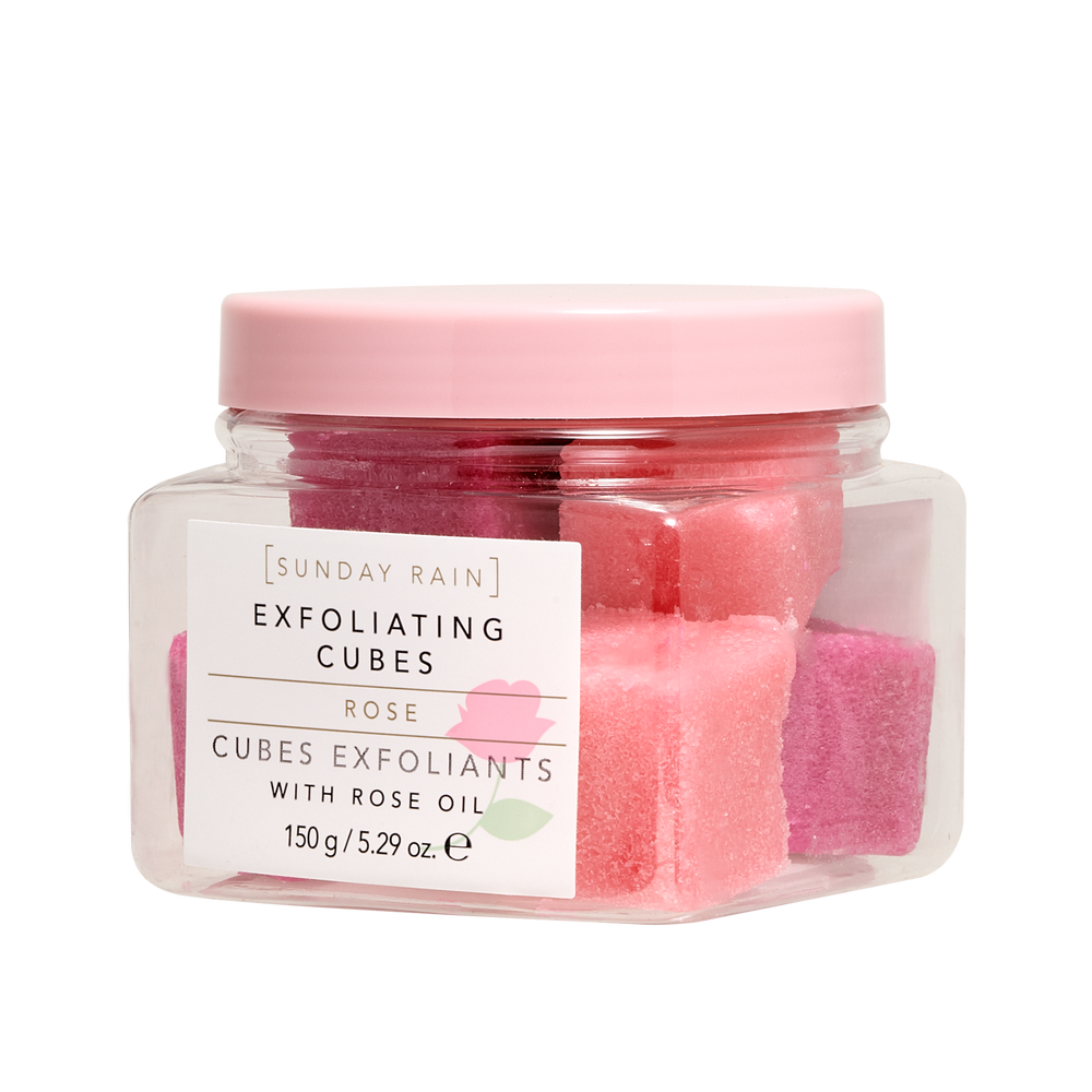 Sunday Rain Exfoliating Cubes Rose, 150g