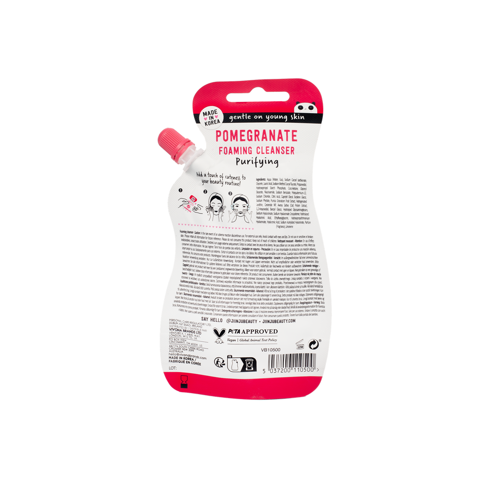 Jiinju Purifying Pomegranate Foaming Cleanser