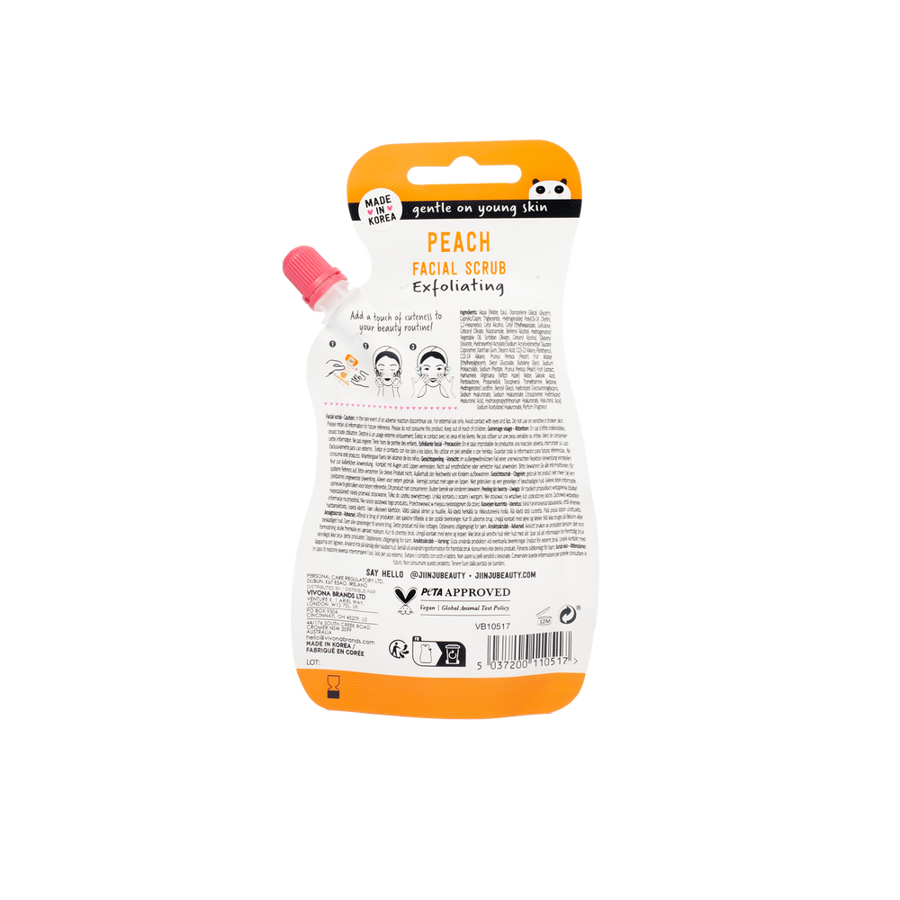 Jiinju Exfoliating Peach Facial Scrub