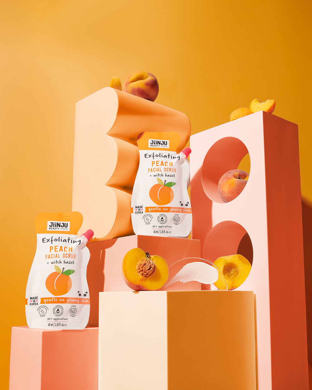 Jiinju Exfoliating Peach Facial Scrub