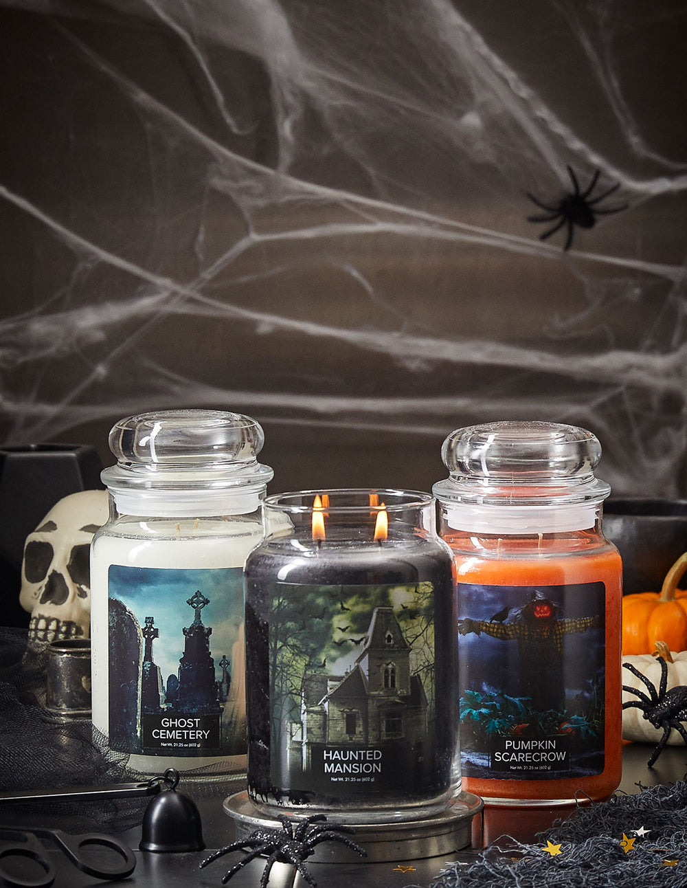 Village Candles Ghost Cemetery Candle