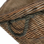 Large Wicker Rope Handle Log Basket