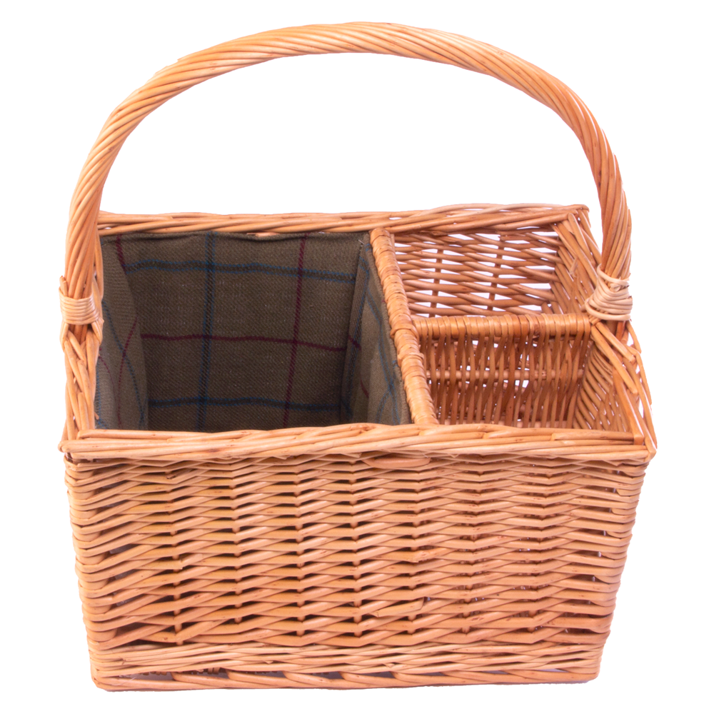 2 Bottle with Lining Picnic Basket Main image