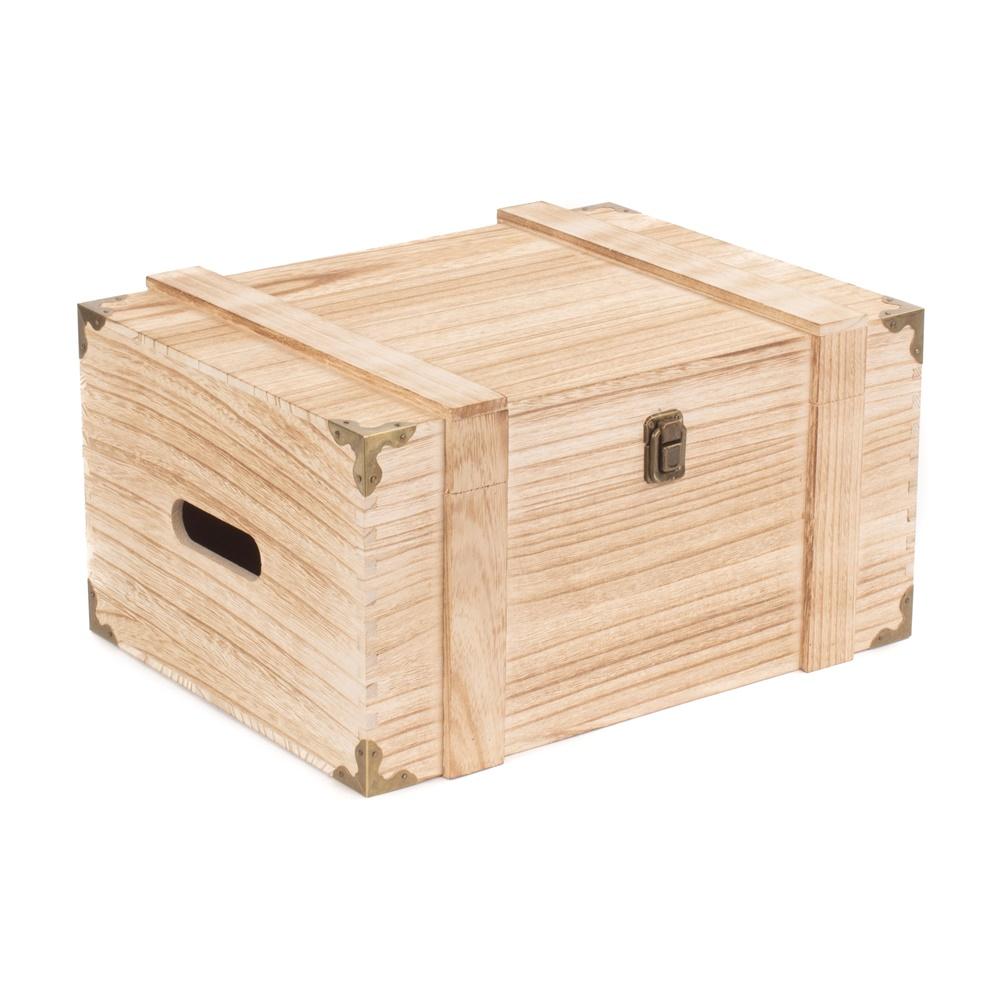 6 Bottle Wooden Wine Chest Main image