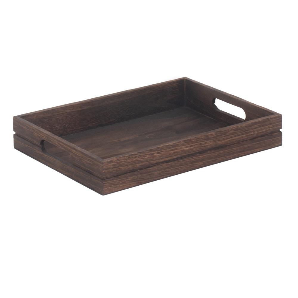Dark Wooden Tray Main image