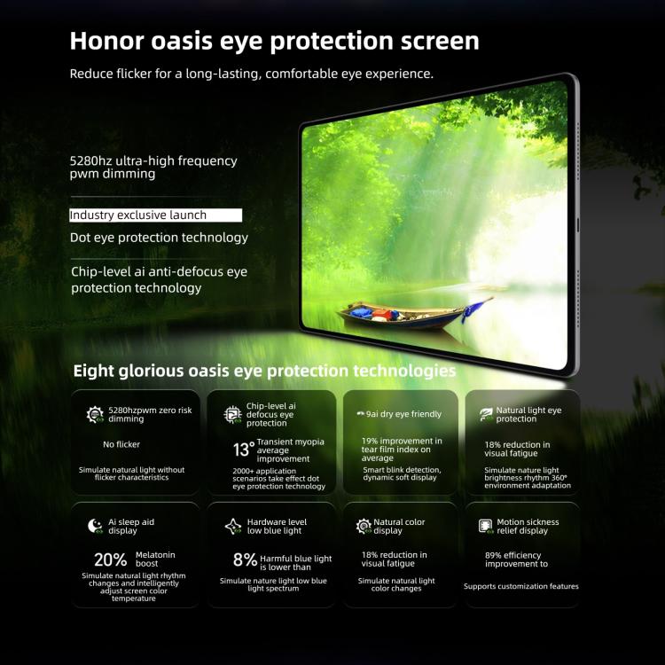 Honor MagicPad3 Pro 12.3 inch WiFi Tablet PC, 8GB+256GB MagicOS 10 Qualcomm Snapdragon 8 Gen5 Octa Core (White)