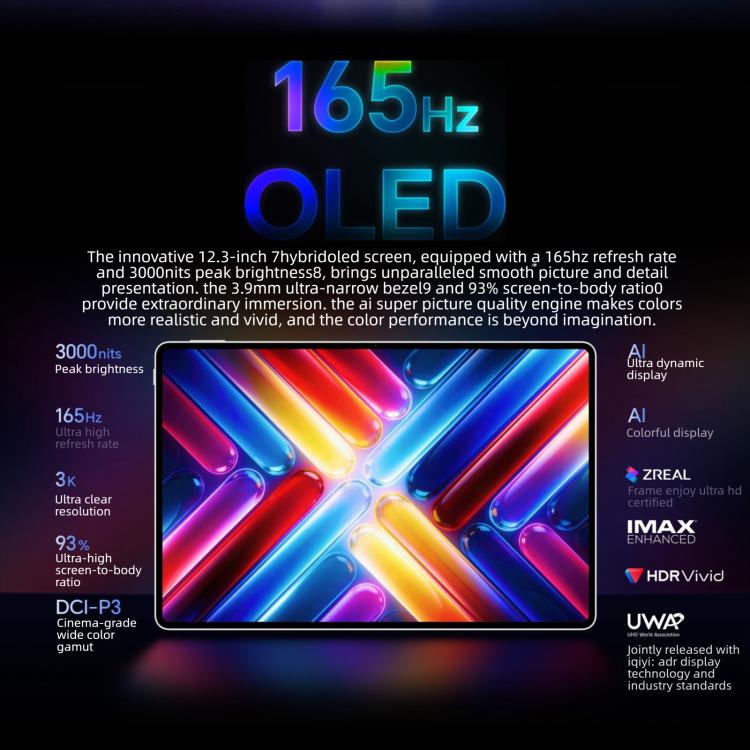 Honor MagicPad3 Pro 12.3 inch WiFi Tablet PC, 8GB+256GB MagicOS 10 Qualcomm Snapdragon 8 Gen5 Octa Core (White)