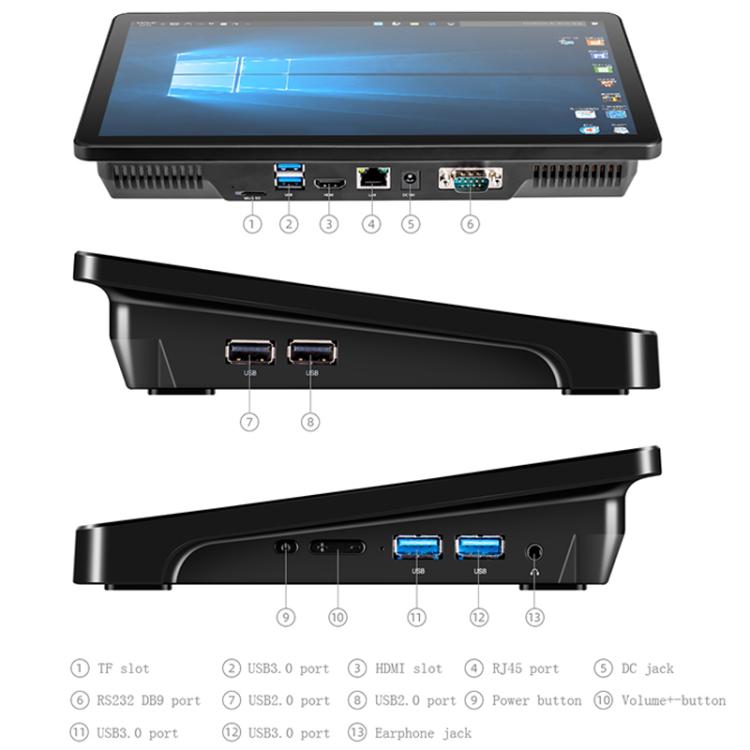 PiPo X15 11.6 inch All-in-One Mini PC, 8GB+256GB, Windows 10 Home Intel Core i3-5005U Dual Core, US Plug
