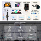 [HK Warehouse] Ulefone Rugking Pad Pro Rugged Tablet PC, 8GB+128GB, 8.68 inch Android 16 Unisoc T7250 Octa Core 4G Network, EU Plug (Black)