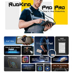 [HK Warehouse] Ulefone Rugking Pad Pro Rugged Tablet PC, 8GB+128GB, 8.68 inch Android 16 Unisoc T7250 Octa Core 4G Network, EU Plug (Black)
