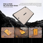 [HK Warehouse] Ulefone Rugking Pad 2 Pro Rugged Tablet PC, 8GB+256GB, 10.1 inch Android 16 Unisoc T7250 Octa Core 4G Network, EU Plug (Black)