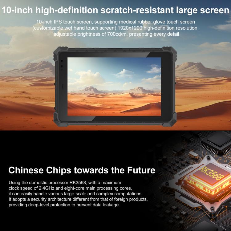 CENAVA A10R IP68 Rugged Tablet PC, 8GB+128GB, 10.1 inch Android 11 OS RK3568 Quad Core, US Plug