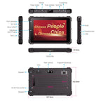 CENAVA A80R IP68 Rugged Tablet PC, 8GB+128GB, 8 inch Android 12 OS RK3588 Octa Core, EU Plug