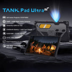 [HK Warehouse] Unihertz 8849 Tank Pad Ultra Rugged Tablet PC & Projector, 16GB+512GB, 10.95 inch Android 15 Dimensity 8200 Octa Core 5G Network, EU Plug (Black)