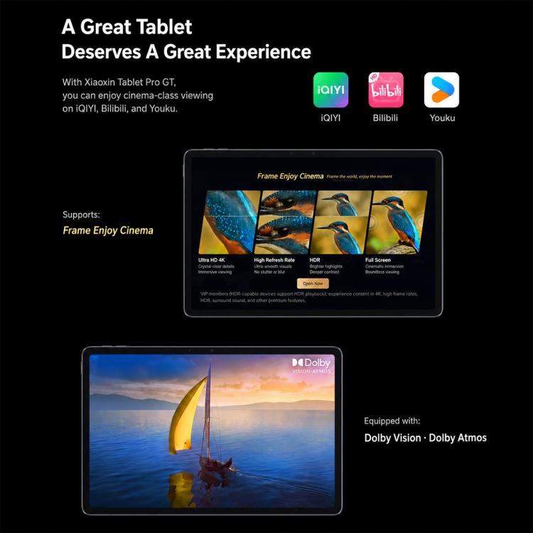 Lenovo Xiaoxin Pad Pro GT 2026 Football Limited Ed. 11.1 inch WIFI Tablet, 12GB+512GB, Android 15 OS, Qualcomm Snapdragon 8 Gen3 Octa Core,US Plug (White)