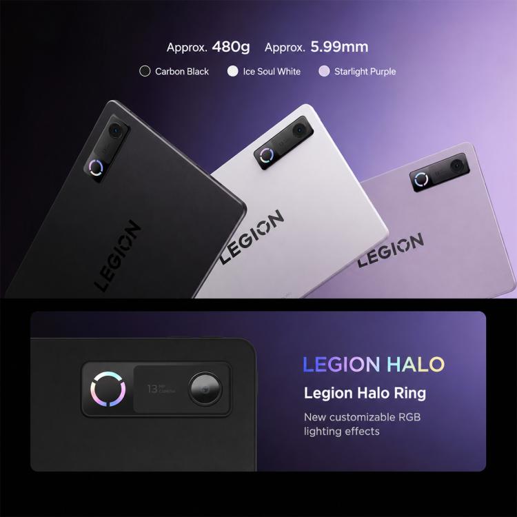 Lenovo LEGION Y900 11 AI Tablet, 11.1 inch Wi-Fi, 12GB+512GB, Android 16, Dimensity 9500s Octa Core, US Plug (Black)