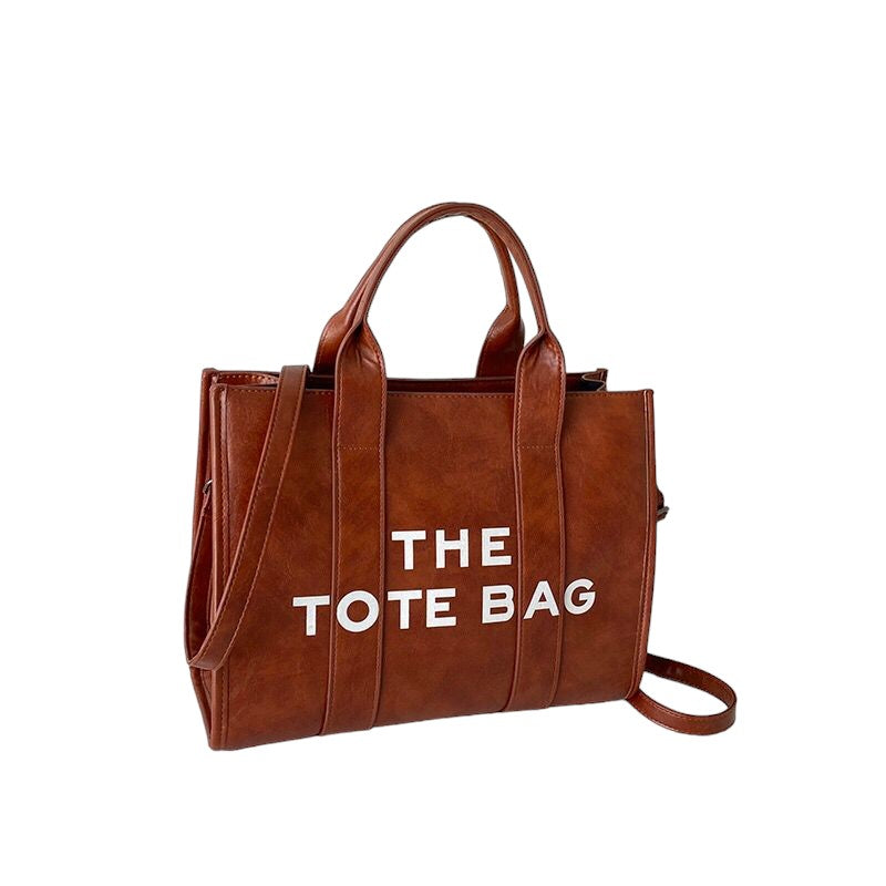 The Tote Bag Faux Leather Brown