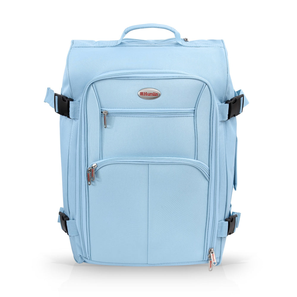 Purple Cabin approved suitcase trolley bag | Lightweight and foldable carry on hand luggage | 35 litres