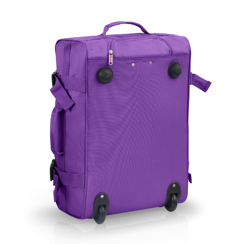 Purple Cabin approved suitcase trolley bag | Lightweight and foldable carry on hand luggage | 35 litres