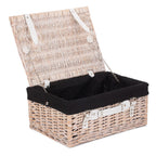 Red Hamper Wicker 41cm White Hamper