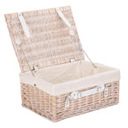 Red Hamper Wicker 41cm White Hamper