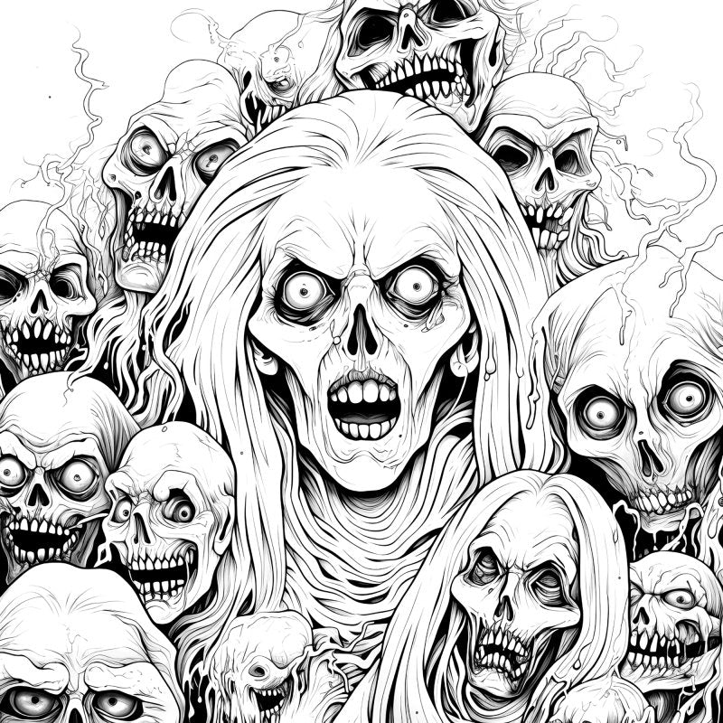 Xander Kostroma A GOREgeous Horror Colouring Book for Adults – 100+ Pages of Creepy, Spooky Designs, Stress-Relief Art Therapy, Perfect for Horror Fans and Creative Souls Secondary image